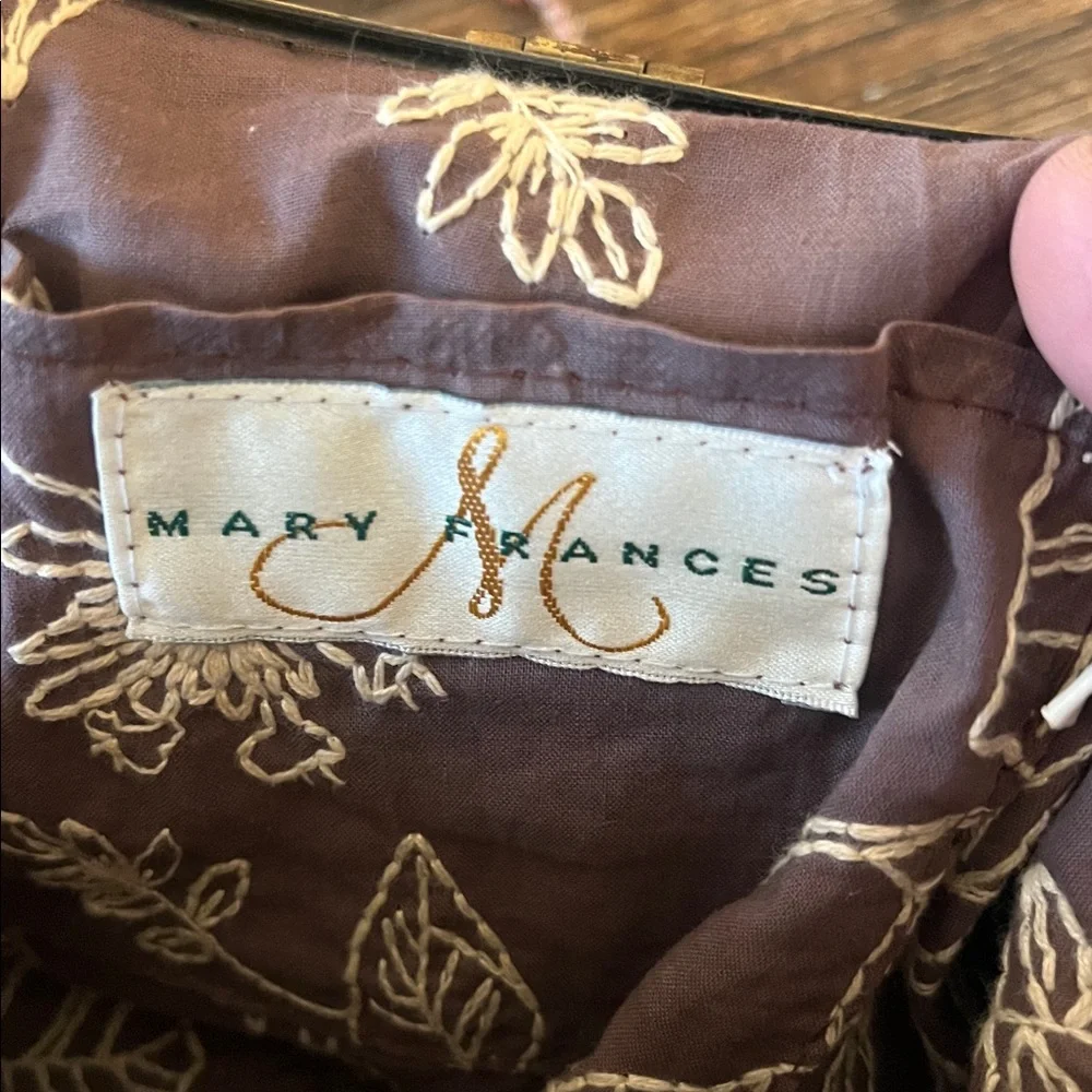 Vintage Mary Frances Floral Beaded Handbag with Beaded Strap - Picture 5 of 9